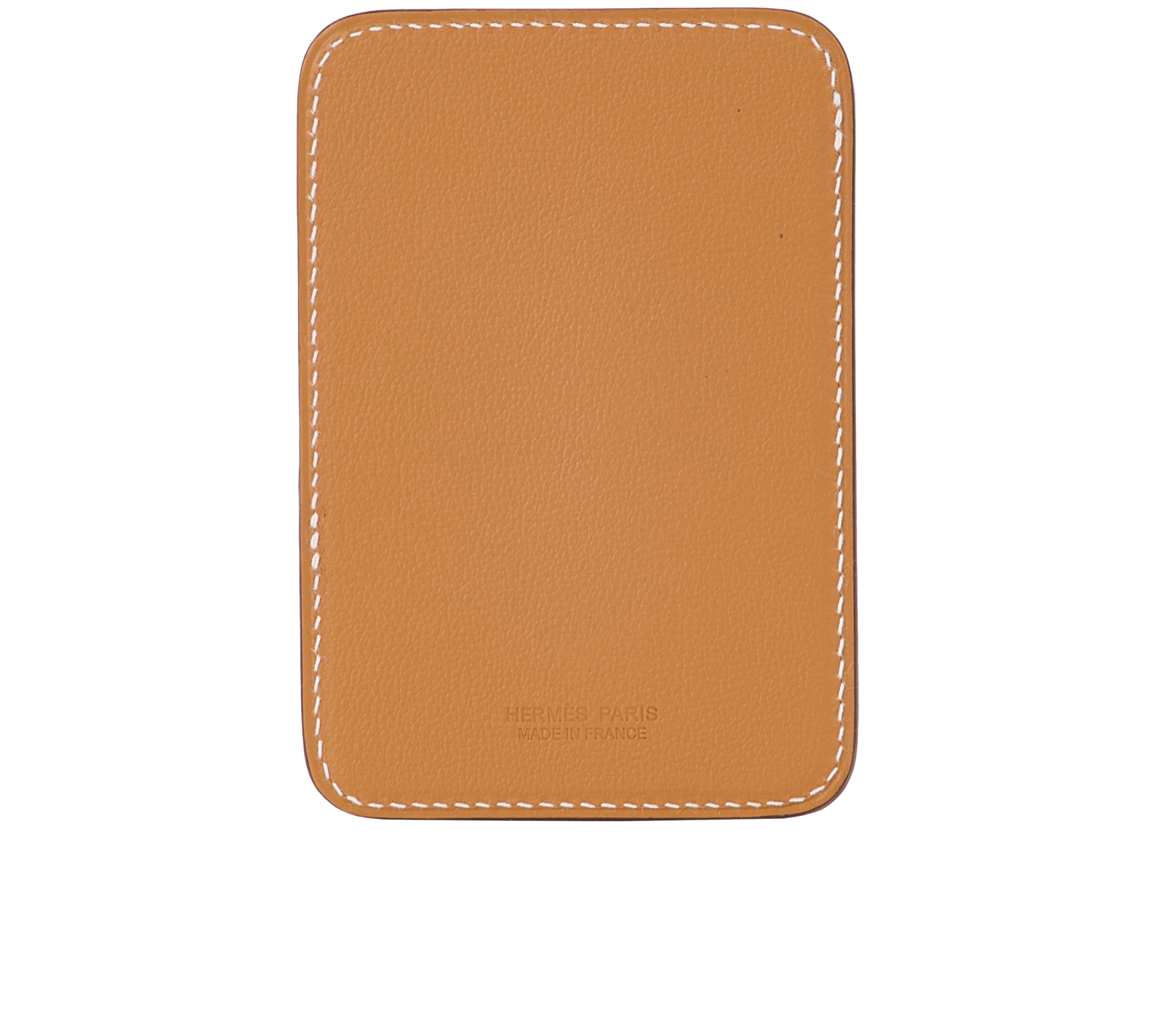 Hermes Horse MagSafe Card holder, &pound;350, Accessories, Tan, Leather, Back view